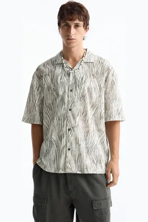 Pull&Bear Camisa Manga Corta Cebra