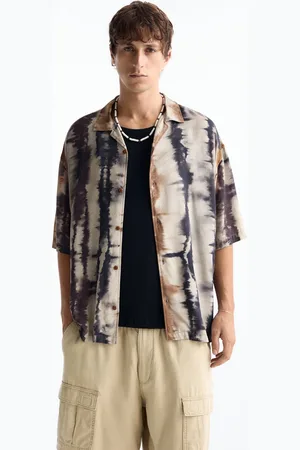 Pull&Bear Camisa Manga Corta Estampada