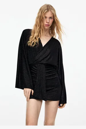 Pull&Bear Vestido Corto Brillos