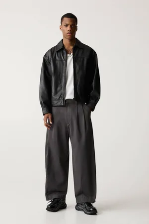 Pull&Bear Pantalón Slouchy P&B Black Label