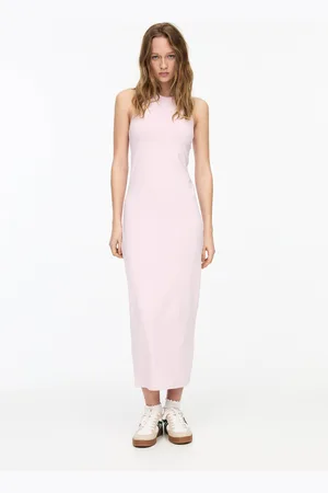 Pull&Bear Vestido Midi Halter