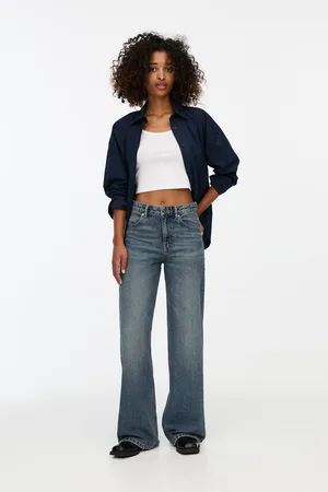 Pull&Bear Jeans Wide Leg Tiro Alto