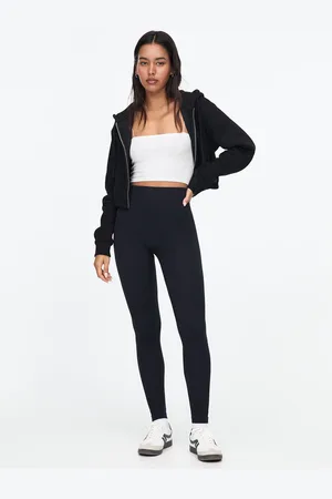 Pull and bear leather leggings best sale