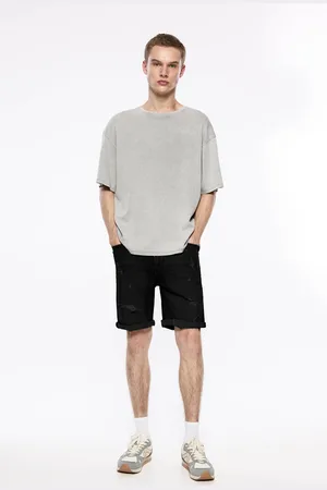 Pull&Bear Bermuda De Mezclilla Rotos