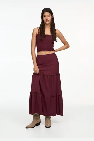 Pull&Bear Falda Midi Paneles