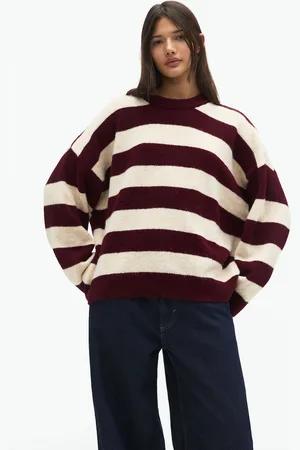 Pull&Bear Suéter Rayas Oversize