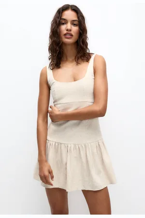Pull&Bear Vestido Corto Olán
