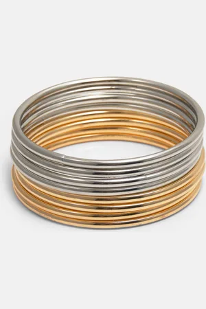 Pull&Bear Pack De 8 Pulseras Metalizadas
