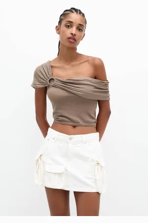 Pull&Bear Top Bardot Detalle Anilla
