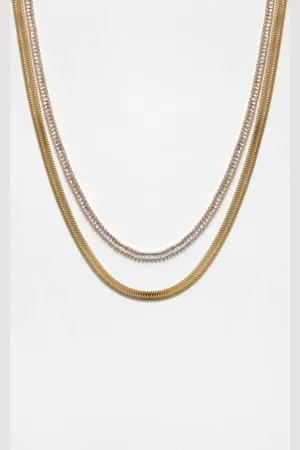 Pull&Bear Pack 2 Cadenas Brillo