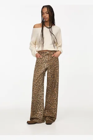 Pull&Bear Jeans Leopardo Cinturón