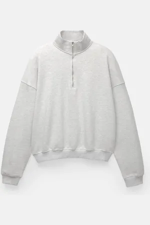 Pull&Bear Sudadera Boxy Cuello Cremallera