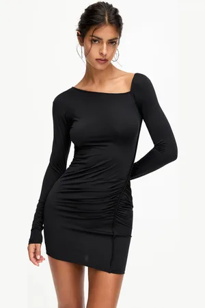Pull&Bear Vestido Corto Asimétrico