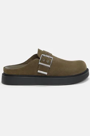 Pull&Bear Zueco Hebilla Piel