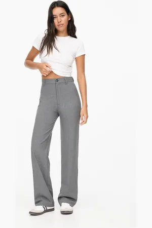 Pull&Bear Pantalón De Vestir Recto Tiro Alto