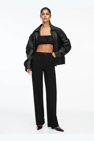 Pull&Bear Pantalón De Vestir Recto Tiro Alto