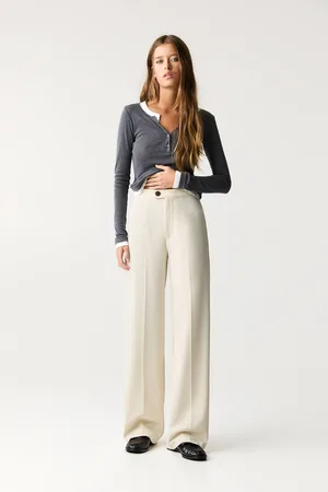 Pull&Bear Pantalón De Vestir Tiro Alto