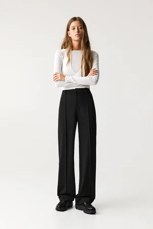 Pull&Bear Pantalón De Vestir Costura Doblez