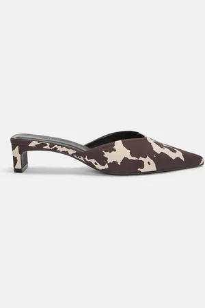 Pull&Bear Zapatos Mule Animal Print