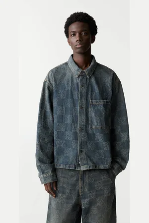 Pull&Bear Sobrecamisa Mezclilla Cuadros
