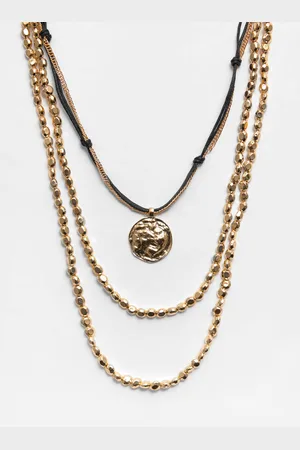 Pull&Bear Pack Collares Cordón Abalorios