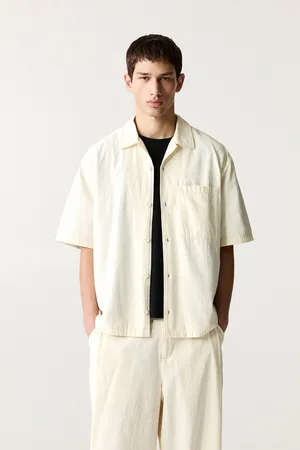 Pull&Bear Camisa Manga Corta Bolsillo