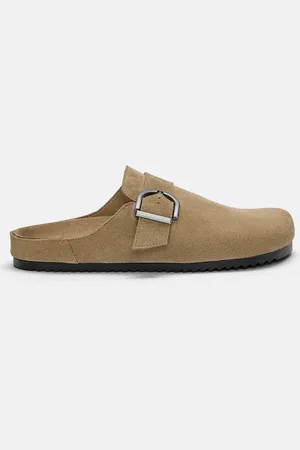 Pull&Bear Zuecos Hebilla Piel