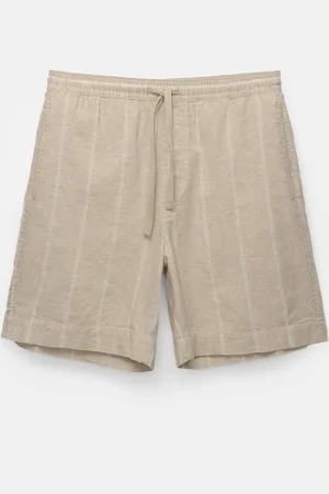 Pull&Bear Bermuda Jogger Con Lino
