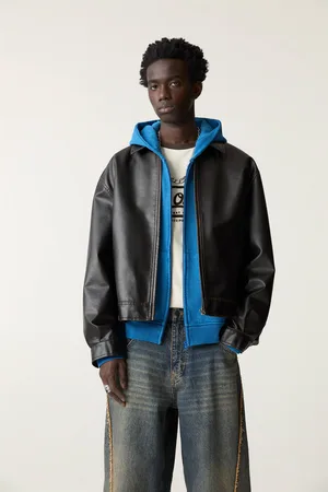 Pull&Bear Chamarra Efecto Piel
