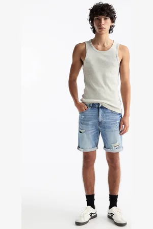 Pull&Bear Bermuda De Mezclilla Rotos