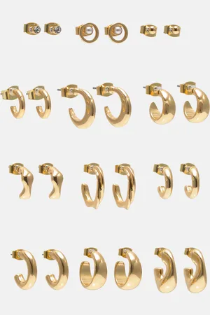 Pull&Bear Pack Pendientes Aros Minis