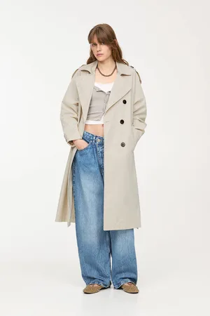 Pull&Bear Gabardina Con Cinturón