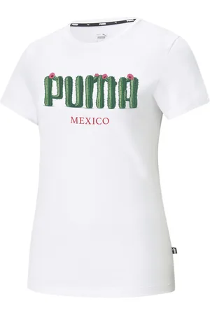 PUMA Playera Mujer NOPAL en Talla XXS en Blanco