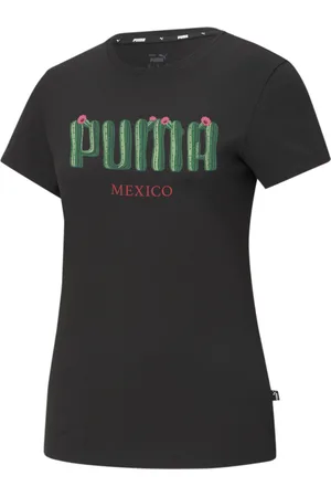 PUMA Playera Mujer NOPAL en Talla XXS en Negro