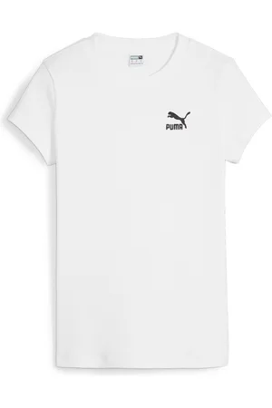 PUMA Playera en rib para mujer CLASSICS en Talla XS en Blanco |
