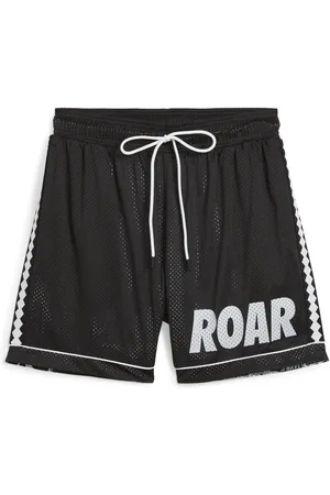 PUMA Shorts de basquetbol Media Day Classics para hombre en Talla Chico en Negro |