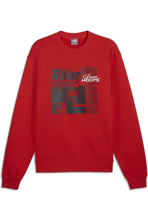 PUMA Sudadera Media Day para hombre en Talla Chico en Rojo |