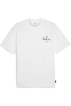 PUMA Playera Hombre GRAPHICS "Back-up Team" en Talla Chico en Blanco |