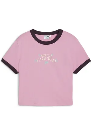 PUMA Playera Mujer DOWNTOWN en Talla XS en Rosa |
