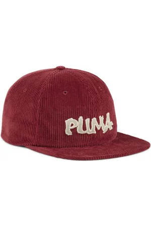 PUMA Gorra skater de corderoy con visera plana en Talla Adulto en Rojo |