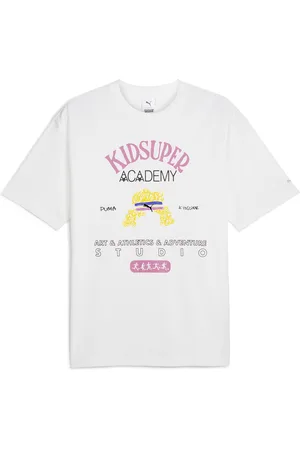 PUMA Playera Hombre x KIDSUPER en Talla Chico en Blanco
