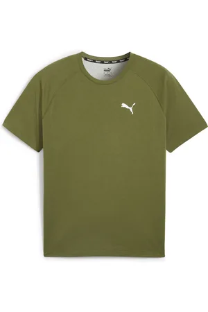 PUMA Playera para hombre RUN EVOLVE Triblend en Talla Chico en Verde |