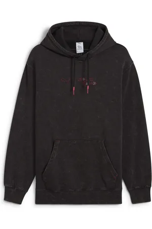 PUMA Sudadera con capucha x SQUID GAME para hombre en Talla Chico en Negro
