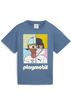 PUMA Camiseta para niños x PLAYMOBIL® en Talla 1-2Y en Azul