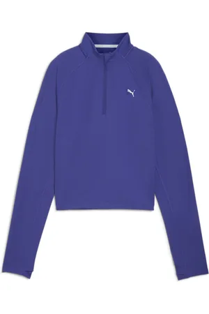 PUMA Playera Mujer RUN CLOUDSPUN en Talla XS en Azul |