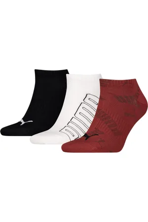 PUMA Pack de 3 calcetines deportivos unisex en Talla 7-9 en Rojo