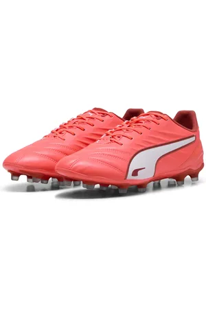 PUMA Tacos de Fútbol KING PRO FG/AG en Talla 28.5 en Rojo |