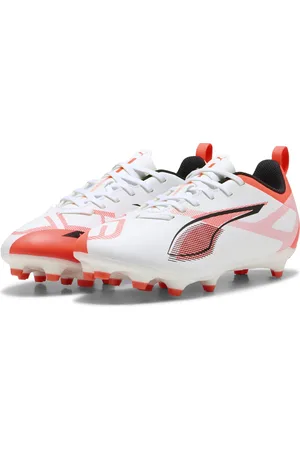 PUMA Tacos de Fútbol ULTRA 5 PLAY FG/AG para jóvenes en Talla 22 en Blanco |