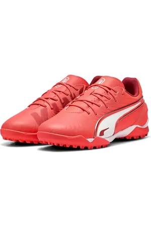 PUMA Tacos de Fútbol KING MATCH TT Mid para jóvenes en Talla 22 en Rojo |