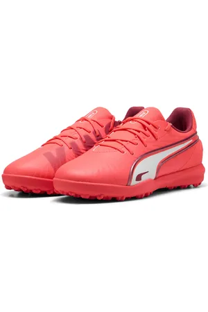 PUMA Tacos de Fútbol KING MATCH TT para jóvenes en Talla 22 en Rojo |